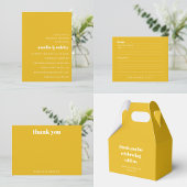 Schattigee aangepaste gele koppels douche dank u bedankdoosjes