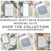 Elegant Serif Blauw Grijs Monogram Tafelnummer