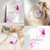 Roze Bloem minimalistisch recept Kaart