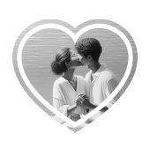 Persoonlijke foto hart magneet