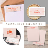 Moderne Minimal Pastel Bold Hair Salon Visitekaartje