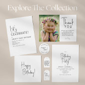 Minimalistisch genderneutraal Laten we onze verjaa Kaart