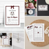 Minimalist Gender Neutral Chic Dalmation Invite Kaart