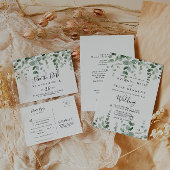 Minimalistisch Groene Eucalyptus Signature Drinken Poster