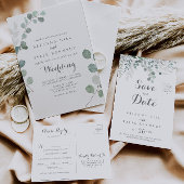 Minimalistisch groen Eucalyptus Gastenboek teken Poster