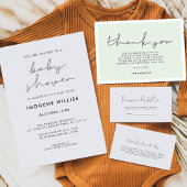 Minimalistisch baby shower luier loterij ticket informatiekaartje