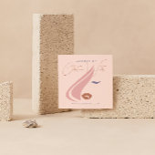 Minimalistische Light Peach Roze Make-up Artist Gi Ronde Sticker