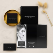 Minimalistische Luxe Boutique Black Afspraak Planner