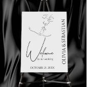 Eenvoudige moderne RSVP met QR-code Informatiekaartje