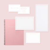 Elegante Minimalistische Roze Twee Rand Post-it® Notes