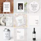 Minimalistische Basic Wit Elegant Chique Modern Br Kaart