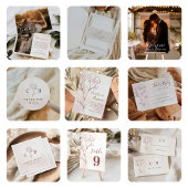 Modern minimalistisch adres voor bruiloft etiket