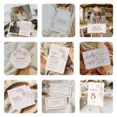 Minimalistische moderne elegante bruiloft retour a etiket