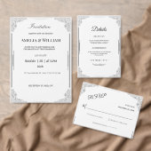 Minimalistische Wedding Menu Kaart | Receptie Kaar (Personaliseer de collectie van deze zelfstandige maker.)