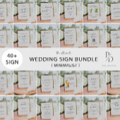 Maar eerst, champagne minimalistische bar teken kaart