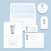 Paardenren Mint Julep Bruidsdiner Favoriet Ronde Sticker