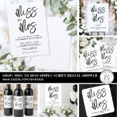Eenvoudig Script Bruiloftsshower Welkomstbord Poster