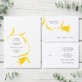MOD YELLOW TULP WEDDING BEWAAR DE DATUM KAART (Personaliseer de collectie van deze zelfstandige maker.)