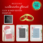 Zwart Onyx Modern  Deco bruiloft Programmakaart