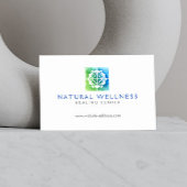 Moderne Abstracte blauwe wellness-cadeaubon