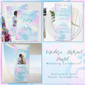 Modern Abstract Pastel Wedding Gastenboek