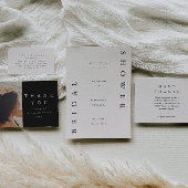 Elegant Black en Taupe Vrijgezellenfeest Kaart