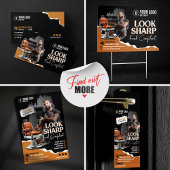 Moderne kappersstoel kapsalon kapster deurhanger