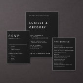 Black Minimalist First Names Wrap Around Address  (Personaliseer de collectie van deze zelfstandige maker.)