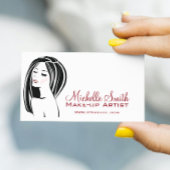 Modern Zwart Licht Roze Chic Wimper Make-up Arties Magneet