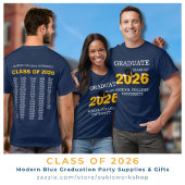 Aangepast fotoblauw Afstuderen van de School van 2 Wandkleed