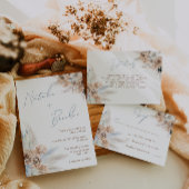 Designer Boho Vrijgezellenfeest Spring of Fall Wed Kaart