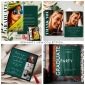 Vet Emerald Green Personaliseer Afstuderen Achterg Wandkleed