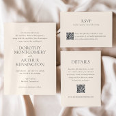 Dorothy Black Elegant Wedding Acryl Uitnodigingen