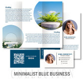 Business Logo Simple Minimal Black en White Muismat