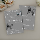 Modern Butterfly Pattern Inpakpapier Vel