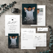 Moderne kalligrafie Eenvoudig juichen Afstuderen Ronde Kartonnen Onderzetter