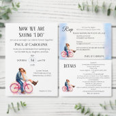 Modern Casual Romantic Couple Engagement Kaart (Personaliseer de collectie van deze zelfstandige maker.)