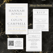 Moderne chique zwart & wit typografie programmakaart