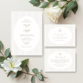 Ivory & Sand | Chic Script Wedding Save The Date