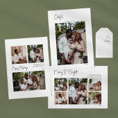 Moderne envelop voor het retouradres voor Kerstmis Etiket