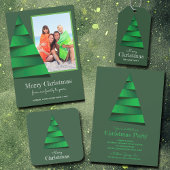 Abstracte kerstboomfeestdag wijn etiket