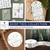 Moderne kerstbomen met handschrift Groen Fleece Deken