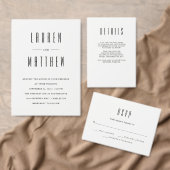 Modern klassiek | Zwart-wit bruiloft RSVP (Personaliseer de collectie van deze zelfstandige maker.)