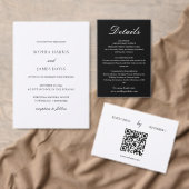 Elegante witte minimalistische bruiloft servet (Personaliseer de collectie van deze zelfstandige maker.)