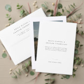 Classic Minimalist Wedding Address Label (Personaliseer deze collectie van deze onafhankelijke maker. Test)