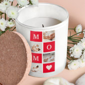 Moderne collage foto's en beste mam ooit cadeautje latte mok