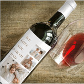 Moderne collage foto's & we houden van papa-cadeau latte mok