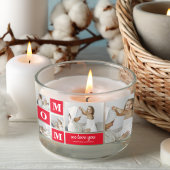 Moderne collage Foto Best mam Ever Red Gifts Theedoek