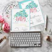 Maart Gold Foil Modern Baby shower Uitnodiging