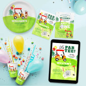 Hole in One Golf Par-t-shirt 1e Verjaardagsuitnodi Kaart